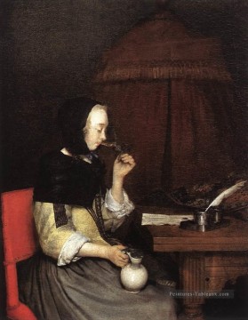  Pino Tableaux - Femme buvant du vin Christianisme Filippino Lippi